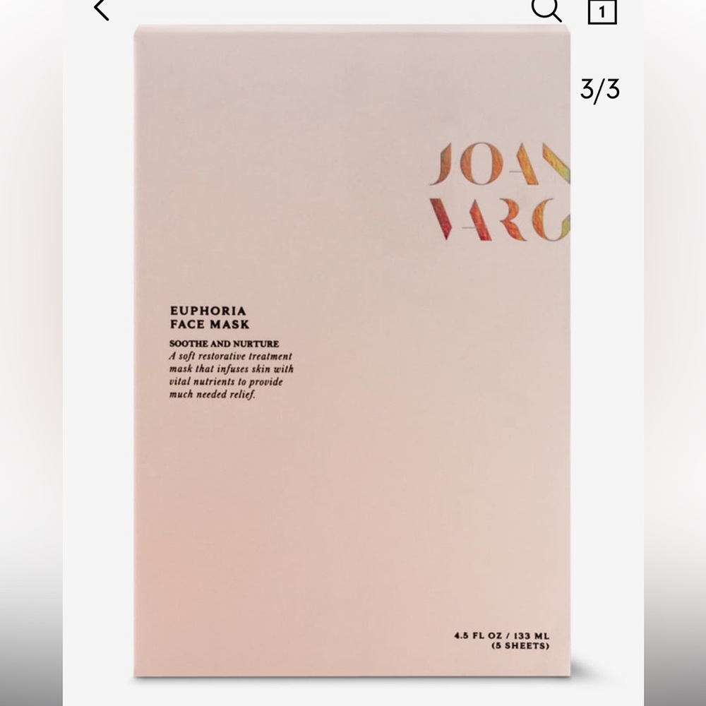 NEW | Joanna Vargas Euphoria Face Mask 5 Pack